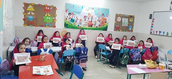 آموزش آشنایی با نشانگر رنگی تغذیه ای در پیش دبستانی کوثر 